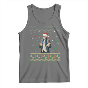 George Washington 67 Meme Tank Top Funny Christmas Ugly Sweater Gift TS12 Black Heather Print Your Wear