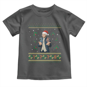 George Washington 67 Meme Toddler T Shirt Funny Christmas Ugly Sweater Gift TS12 Dark Heather Print Your Wear