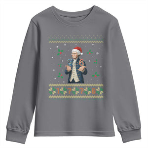 George Washington 67 Meme Youth Sweatshirt Funny Christmas Ugly Sweater Gift TS12 Charcoal Print Your Wear
