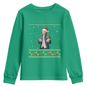 George Washington 67 Meme Youth Sweatshirt Funny Christmas Ugly Sweater Gift TS12 Irish Green Print Your Wear
