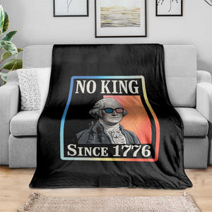 George Washington No Kings Since 1776 Throw Blanket Funny Political Meme Gift TS12 Print Your Wear