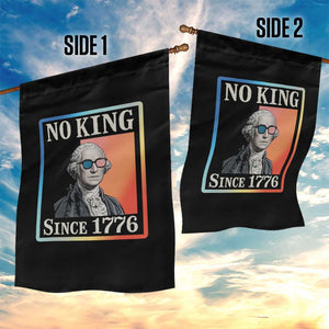 George Washington No Kings Since 1776 Garden Flag Funny Political Meme Gift TS12 Print Your Wear