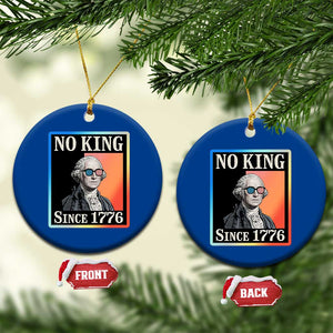 George Washington No Kings Since 1776 Ceramic Ornament Funny Political Meme Gift TS12 1pc Blue Print Your Wear