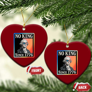 George Washington No Kings Since 1776 Ceramic Ornament Funny Political Meme Gift TS12 Print Your Wear