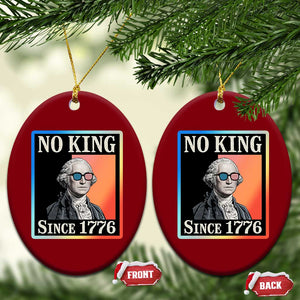 George Washington No Kings Since 1776 Ceramic Ornament Funny Political Meme Gift TS12 Print Your Wear