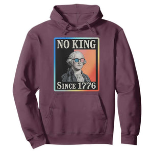 George Washington No Kings Since 1776 Hoodie Funny Political Meme Gift TS12 Maroon Print Your Wear
