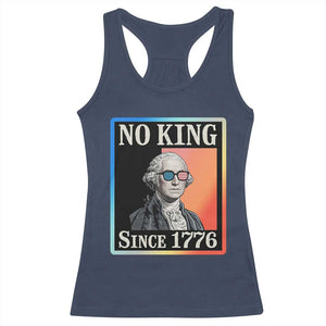 George Washington No Kings Since 1776 Racerback Tank Top Funny Political Meme Gift TS12 Navy Print Your Wear