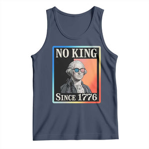 George Washington No Kings Since 1776 Tank Top Funny Political Meme Gift TS12 Navy Print Your Wear
