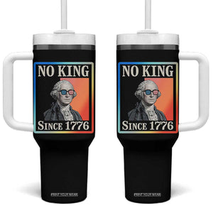 George Washington No Kings Since 1776 Tumbler With Handle Funny Political Meme Gift TS12 One Size: 40 oz Black Print Your Wear