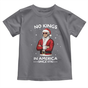 Funny Merry No Kings Since 1776 George Washington Toddler T Shirt Christmas Gift TS12 Charcoal Print Your Wear