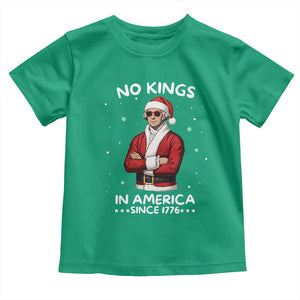 Funny Merry No Kings Since 1776 George Washington Toddler T Shirt Christmas Gift TS12 Irish Green Print Your Wear