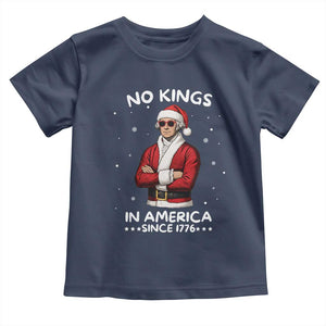 Funny Merry No Kings Since 1776 George Washington Toddler T Shirt Christmas Gift TS12 Navy Print Your Wear