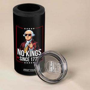 Funny George Washington No Kings 1776 Meme Vintage Gift 4 in 1 Can Cooler Tumbler TS12 Print Your Wear