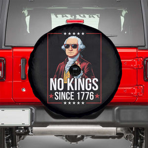 Funny George Washington No Kings 1776 Meme Vintage Gift Spare Tire Cover TS12 Black Print Your Wear