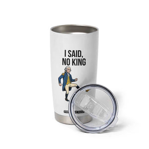 George Washington Kicking Crown Tumbler Cup Funny No Kings Meme Gift TS12 Print Your Wear