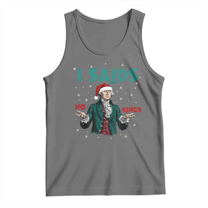 Funny George Washington I Said No Kings Tank Top Christmas Patriotic Gift TS12 Black Heather Print Your Wear