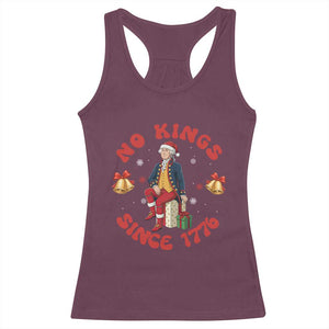 George Washington No Kings Since 1776 Racerback Tank Top Christmas Gift Idea TS12 Maroon Print Your Wear