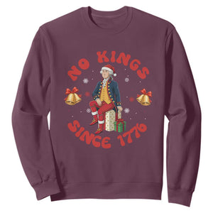 George Washington No Kings Since 1776 Sweatshirt Christmas Gift Idea - Print Your Wear