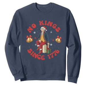 George Washington No Kings Since 1776 Sweatshirt Christmas Gift Idea - Print Your Wear