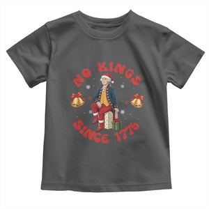 George Washington No Kings Since 1776 Toddler T Shirt Christmas Gift Idea TS12 Dark Heather Print Your Wear