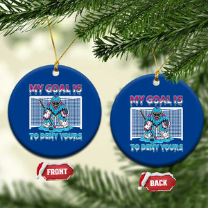 My Goal Is To Deny Yours Ceramic Ornament Goalie Hockey Drip Art Gift TS12 1pc Blue Print Your Wear