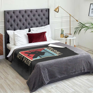 Ice Hockey Goalie Vintage Retro Gift Throw Blanket You Shall Not Pass TS12 Print Your Wear