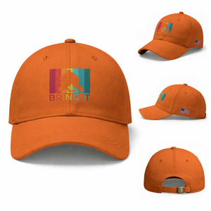 Vintage Ice Hockey Goalie Baseball Cap Bring It Quote Gift For Fan TS12 Baseball Cap Universal Fit Orange Print Your Wear