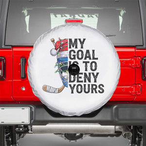 My Goal Is To Deny Yours Spare Tire Cover Ice Hockey Helmet Christmas Gift TS12 White Print Your Wear