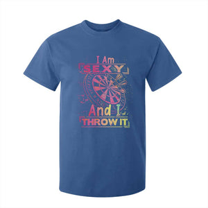 I Am Sexy And I Throw It T Shirt For Kid Sexy Dart Player Gift TS12 Royal Blue Print Your Wear
