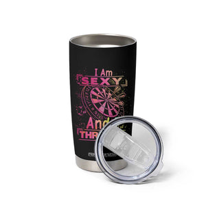 I Am Sexy And I Throw It Tumbler Cup Sexy Dart Player Gift TS12 Print Your Wear