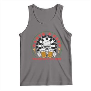 Funny Skeleton Darts Player Beer Lover Tank Top That Is Why I Am Here TS12 Deep Heather Print Your Wear