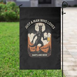 Funny Jersey Devil Loves Darts And Beer Garden Flag Cryptid Lover Gift TS12 Print Your Wear