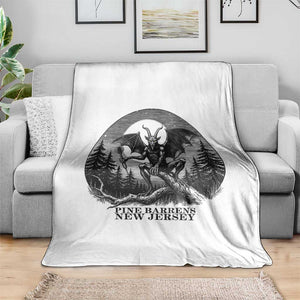 Jersey Devil Playing Dart Throw Blanket Gothic Horror Gift Pine Barrens New Jersey TS12 Print Your Wear
