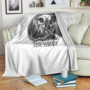 Jersey Devil Playing Dart Throw Blanket Gothic Horror Gift Pine Barrens New Jersey TS12 Print Your Wear