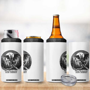 Jersey Devil Playing Dart 4 in 1 Can Cooler Tumbler Gothic Horror Gift Pine Barrens New Jersey TS12 Print Your Wear