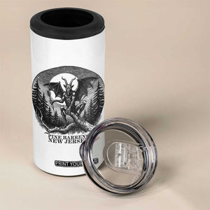 Jersey Devil Playing Dart 4 in 1 Can Cooler Tumbler Gothic Horror Gift Pine Barrens New Jersey TS12 Print Your Wear