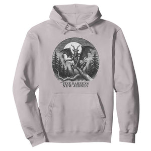 Jersey Devil Playing Dart Hoodie Gothic Horror Gift Pine Barrens New Jersey TS12 Ice Gray Print Your Wear