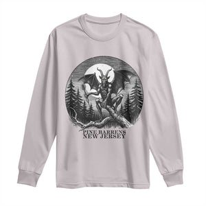 Jersey Devil Playing Dart Long Sleeve Shirt Gothic Horror Gift Pine Barrens New Jersey TS12 Ice Gray Print Your Wear