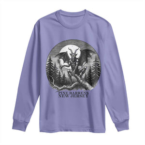 Jersey Devil Playing Dart Long Sleeve Shirt Gothic Horror Gift Pine Barrens New Jersey TS12 Violet Print Your Wear