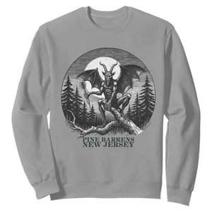 Jersey Devil Playing Dart Sweatshirt Gothic Horror Gift Pine Barrens New Jersey TS12 Sport Gray Print Your Wear