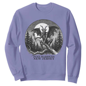 Jersey Devil Playing Dart Sweatshirt Gothic Horror Gift Pine Barrens New Jersey TS12 Violet Print Your Wear