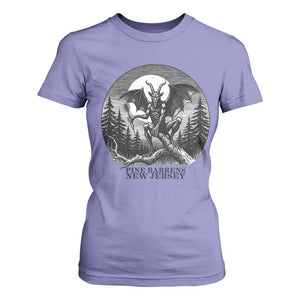 Jersey Devil Playing Dart T Shirt For Women Gothic Horror Gift Pine Barrens New Jersey TS12 Violet Print Your Wear