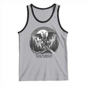 Jersey Devil Playing Dart Tank Top Gothic Horror Gift Pine Barrens New Jersey TS12 Athletic Heather Black Print Your Wear