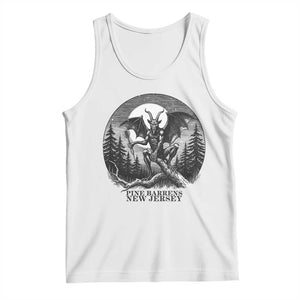 Jersey Devil Playing Dart Tank Top Gothic Horror Gift Pine Barrens New Jersey TS12 White Print Your Wear