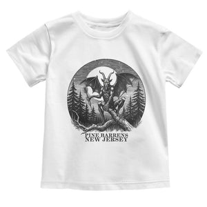Jersey Devil Playing Dart Toddler T Shirt Gothic Horror Gift Pine Barrens New Jersey TS12 White Print Your Wear