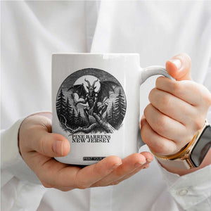 Jersey Devil Playing Dart Coffee Mug Gothic Horror Gift Pine Barrens New Jersey TS12 Print Your Wear