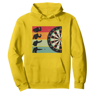 Funny Bigfoot Dart Player Crytid Sunset Retro Vintage Hoodie Dartist Gift TS12 Daisy Print Your Wear