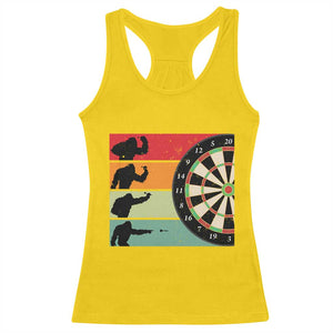 Funny Bigfoot Dart Player Crytid Sunset Retro Vintage Racerback Tank Top Dartist Gift TS12 Daisy Print Your Wear