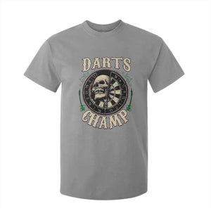 Skull Dartboard Retro Vintage T Shirt For Kid Darts Player Champion Gift TS12 Sport Gray Print Your Wear