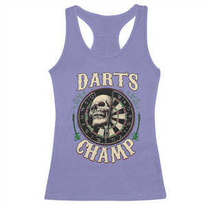 Skull Dartboard Retro Vintage Racerback Tank Top Darts Player Champion Gift TS12 Violet Print Your Wear